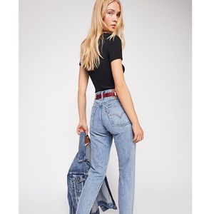 Levi’s high rise wedgie straight jeans